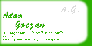 adam goczan business card